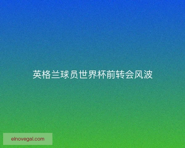 英格兰球员世界杯前转会风波